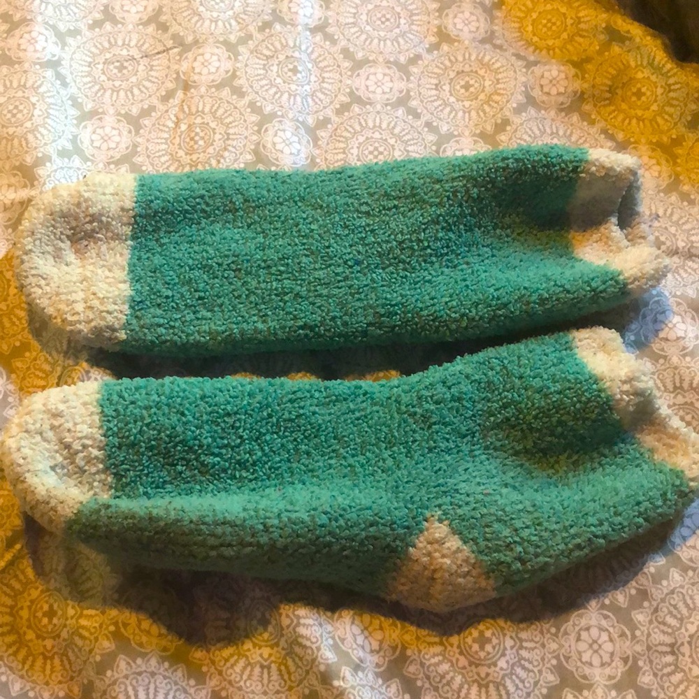 Fuzzy pair of socks